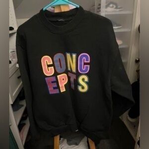 concepts boston sweatshirt Black Mens Medium